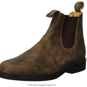Blundstone Unisex's Dress Series Chelsea Boot-RUSTIC BROWN - WOMEN 11, MENS 9